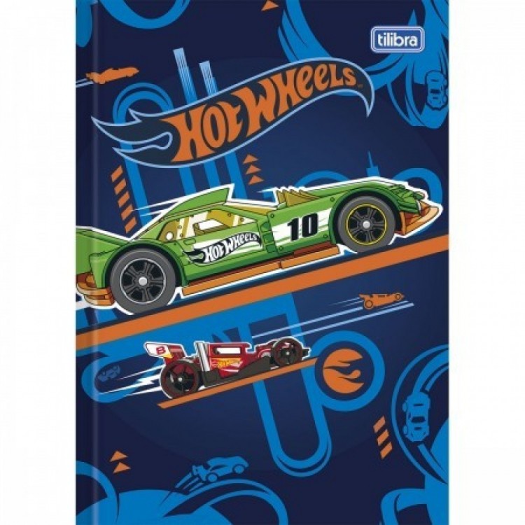 Caderno Brochura Cd Top 1/4 Hot Wheels - 48 Folhas Caderno Brochura Cd Top 1/4 Hot Wheels - 48 Folhas