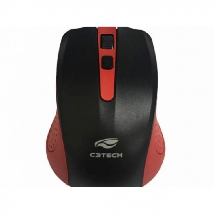 Mouse Wireless C3tech Preto/Vermelho M-w20rd Mouse Wireless C3tech Preto/Vermelho M-w20rd