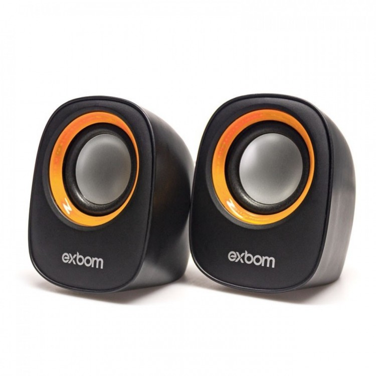 Caixa de Som Exbom Cs-88 5w Preto e Laranja Caixa de Som Exbom Cs-88 5w Preto e Laranja