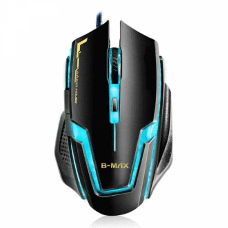 Mouse Usb B-max Gamer A9 Preto e Azul Mouse Usb B-max Gamer A9 Preto e Azul
