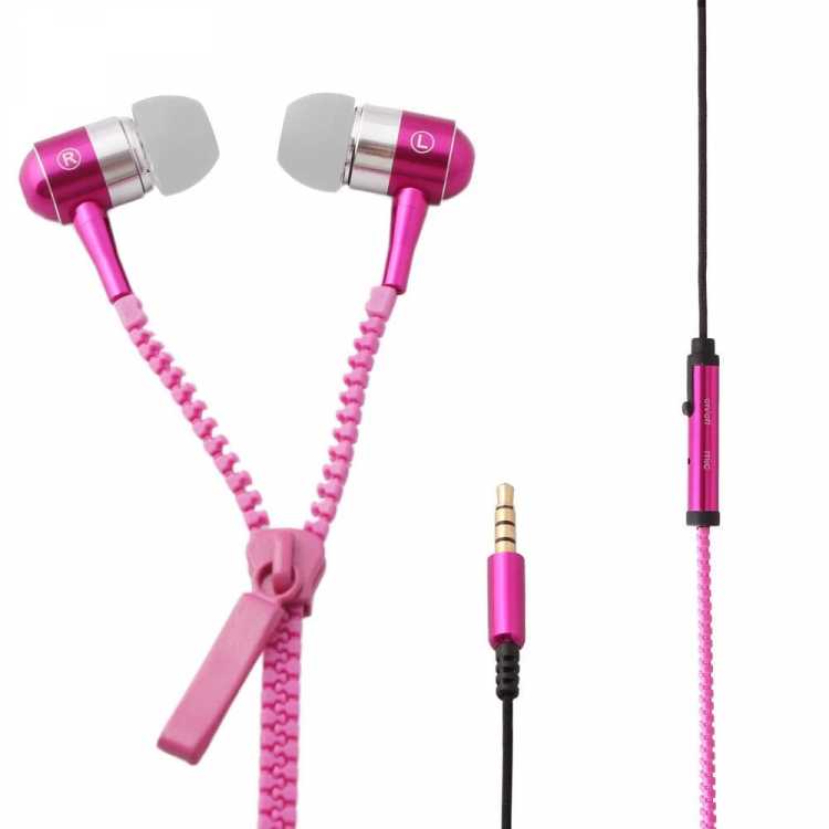 Fone de Ouvido Intra Auricular Ziper Mbtech Mb53094 Rosa Fone de Ouvido Intra Auricular Ziper Mbtech Mb53094 Rosa