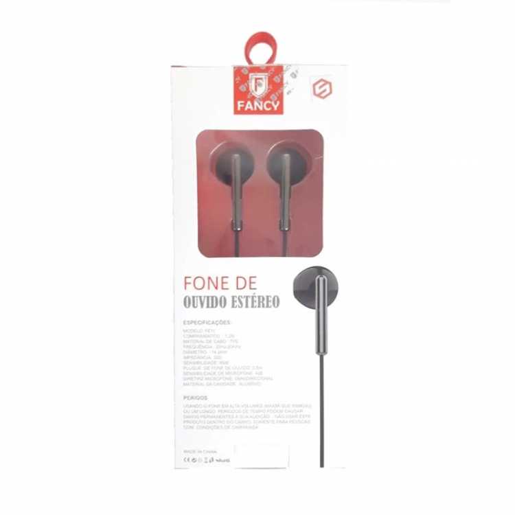 Fone de Ouvido Intra Auricular Fancy Fe11 Preto Fone de Ouvido Intra Auricular Fancy Fe11 Preto